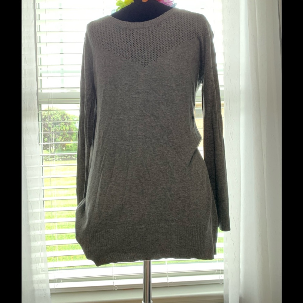 Light long gray sweater new with tags